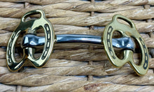 Load image into Gallery viewer, Horseshoe Cheek Stallion Show Bit -4”-5 1/2”