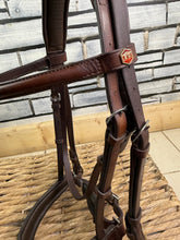 Load image into Gallery viewer, S/H Albion English KB Cavesson Snaffle Bridle - Brown - Cob