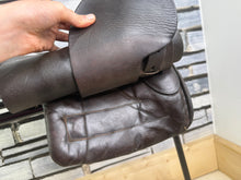 Load image into Gallery viewer, 14” MW English Tiny Tots Pony Show Saddle - Dark Brown