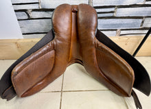 Load image into Gallery viewer, 14” Wide Pony GP Childs Saddle - Brown - English Leather - Lead Rein/Tiny Tot - Shetland