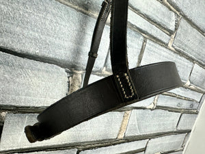 S/H English 1” Hunter Cavesson Noseband - Brown - Pony
