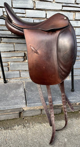 17” Wide Butet Monoflap Close Contact Dressage Saddle