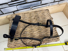 Load image into Gallery viewer, S/H In hand Flat Hunter Showing Bridle -Black/Brass- Full