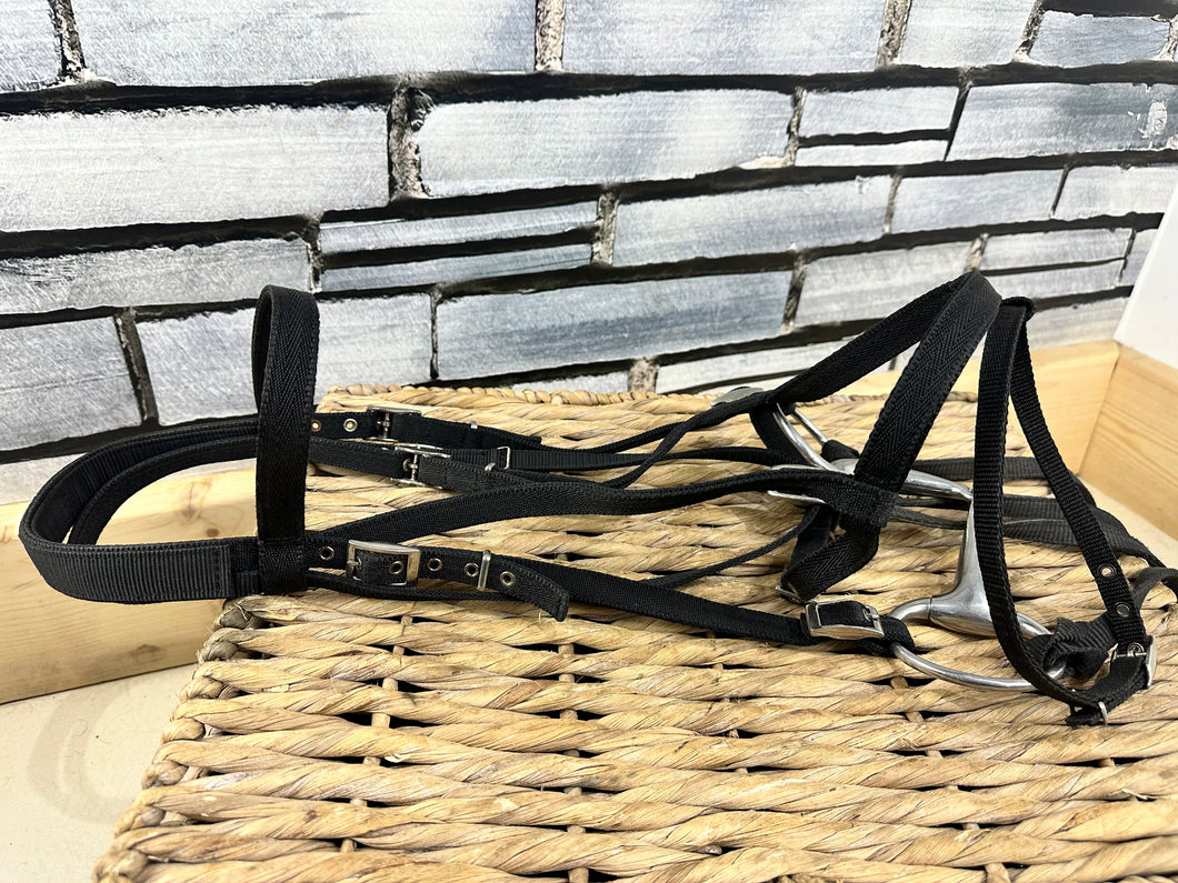 S/H Roma Web Complete Flash Bridle - Black - Full