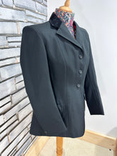 Load image into Gallery viewer, Ladies Size 38 Vintage Rosette Show Jacket - Black