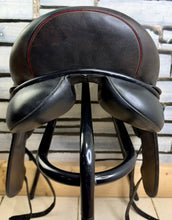 Load image into Gallery viewer, 17” Wide-XW AVA Flair Air Monoflap Dressage Saddle on 17” Panels-Black- Big Blocks