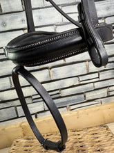 Load image into Gallery viewer, S/H Schockemohle Crystal Piping Dressage Bridle -Black- Cob