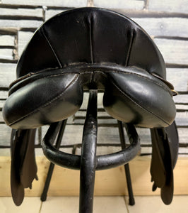 17 1/2” XW M&J Saddlery English GP Cob Saddle - Black