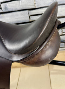 16 1/2” Wide Jeffries Falcon English Event GP Saddle - Brown