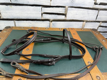 Load image into Gallery viewer, Pony Show Bridle -Brown- English Leather - Shoelace Reins - Leadrein/M&amp;M/Workers etc