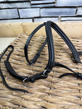 Load image into Gallery viewer, S/H James Sterling Raised Flash Competition Bridle - Black - Full