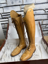 Load image into Gallery viewer, DeNiro Square Toe Full Lace Up Zip Boot - Size 37/UK 4 - Ambra