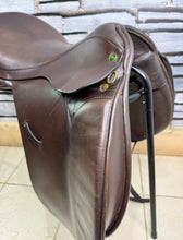 Load image into Gallery viewer, 17 1/2” Wide Ideal Jessica Dressage Saddle - Brown