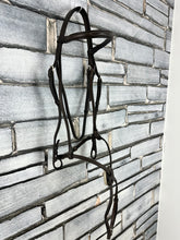 Load image into Gallery viewer, S/H English Dainty Grackle Bridle - Brown - Cob