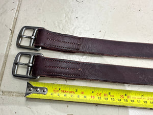 S/H 60” English Buffalo Stirrup Leathers - Brown