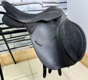 17” Wide-XW/Changeable Gullet Thorowgood Cob GP Saddle-Black