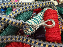 Load image into Gallery viewer, Soft Braided ‘Pick &amp; Mix’ Lead Rope - 7ft Long - Trigger Clip - Multi