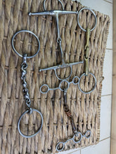 Load image into Gallery viewer, S/H Job Lot of Four X 5 1/2” Bits-Tom Thumb/Waterford/Snaffle