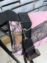 Load image into Gallery viewer, Tiny Fleece Shetland/Pony Pad Saddle -Complete with Girth &amp; Stirrups- Pink Camo