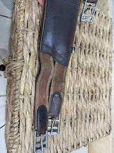 Load image into Gallery viewer, S/H 50” Prestige Padded Stud Leather Girth-Brown