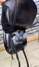 Load image into Gallery viewer, 16 1/2” XXW Ideal Suzannah Dressage Saddle -Black- Giant Blocks - Mega Wide!