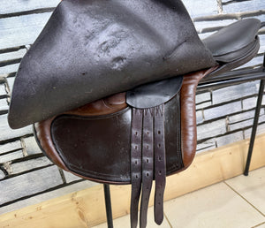 17” MN Paul Jones Full Tree Racing Saddle - Brown