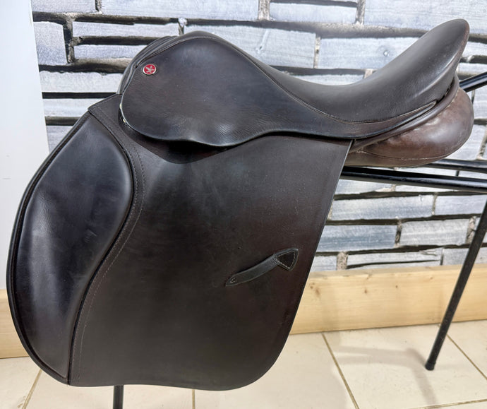 16 1/2” Wide Jeffries Falcon English Event GP Saddle - Brown