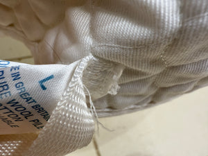 S/H Nuumed Half Wool Lined GP Saddlecloth - White - L