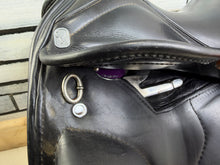 Load image into Gallery viewer, 17” Wide-XW AVA Flair Air Monoflap Dressage Saddle on 17” Panels-Black- Big Blocks