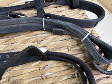 Load image into Gallery viewer, S/H Roma Web Bridle &amp; Reins - Black - Pony