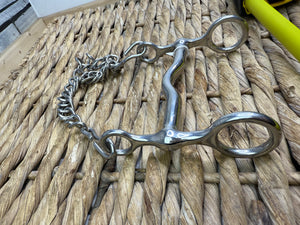 NEW 4 1/2” Ported Globe Pelham Bit With Curb Chain
