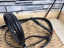 Load image into Gallery viewer, Albion KB English Snaffle Bridle - Black - XF