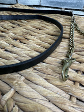 Load image into Gallery viewer, S/H Brass Coupling Chain with Leather In Hand Lead