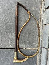 Load image into Gallery viewer, Champion &amp; Wilton Gents Plaited Hunt Whip complete with Rawhide Thong
