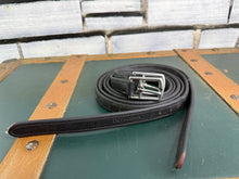 Load image into Gallery viewer, 135cm/54” Devoucoux Ladies Hide Wrapped Stirrup Leathers - Brown - Non Stretch