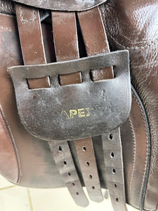 17” Wide Ideal Apex GP Saddle - Brown