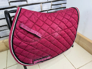 S/H Rambo Non-Slip Grip Saddlepad - Cob - Wine