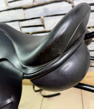Load image into Gallery viewer, 17” Wide Crown/Ideal Jessica Dressage Saddle - Black - Excellent Condition