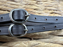 Load image into Gallery viewer, Leather Spur Straps - Brown/Black