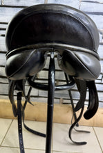 Load image into Gallery viewer, 17 1/2” Medium Ideal Suzannah Dressage Saddle - Black - Big Blocks, Deep Seat