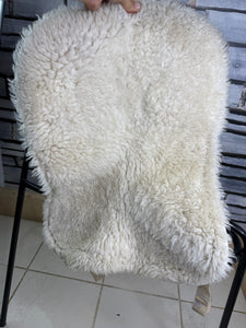 S/H Mattes Wool Rear Riser Half Pad - White - Full
