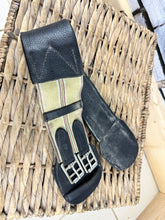 Load image into Gallery viewer, S/H English Elasticated Leather Dressage Girth -Black- 25”