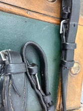 Load image into Gallery viewer, Dobert Flash Dressage Bridle - Black - Full - With Reins - Quality Leather