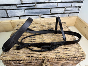 S/H English Hunter Snaffle Bridle - Brown - Cob