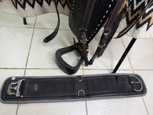 Load image into Gallery viewer, 15” Leather Western Set-Saddle, Headstall, Nathe Gag, Cinch
