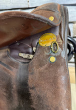 Load image into Gallery viewer, 15” Medium Morris &amp; Nolan WH Working Hunter Saddle - Brown - Suede - Working Hunter