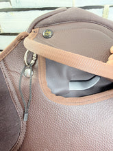 Load image into Gallery viewer, 14” Medium Changeable Gullet Small Pony GP Saddle -Brown Synthetic- Flocked