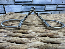 Load image into Gallery viewer, 5” Twisted Wire Mouth Jointed Dee Snaffle Bit