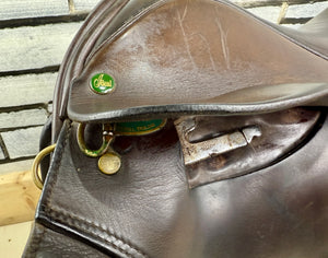 17 1/2” Wide Ideal Classic GP Saddle - Brown