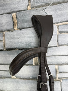 S/H Anatomic Padded Bridle with Sliding Noseband - Brown - Full